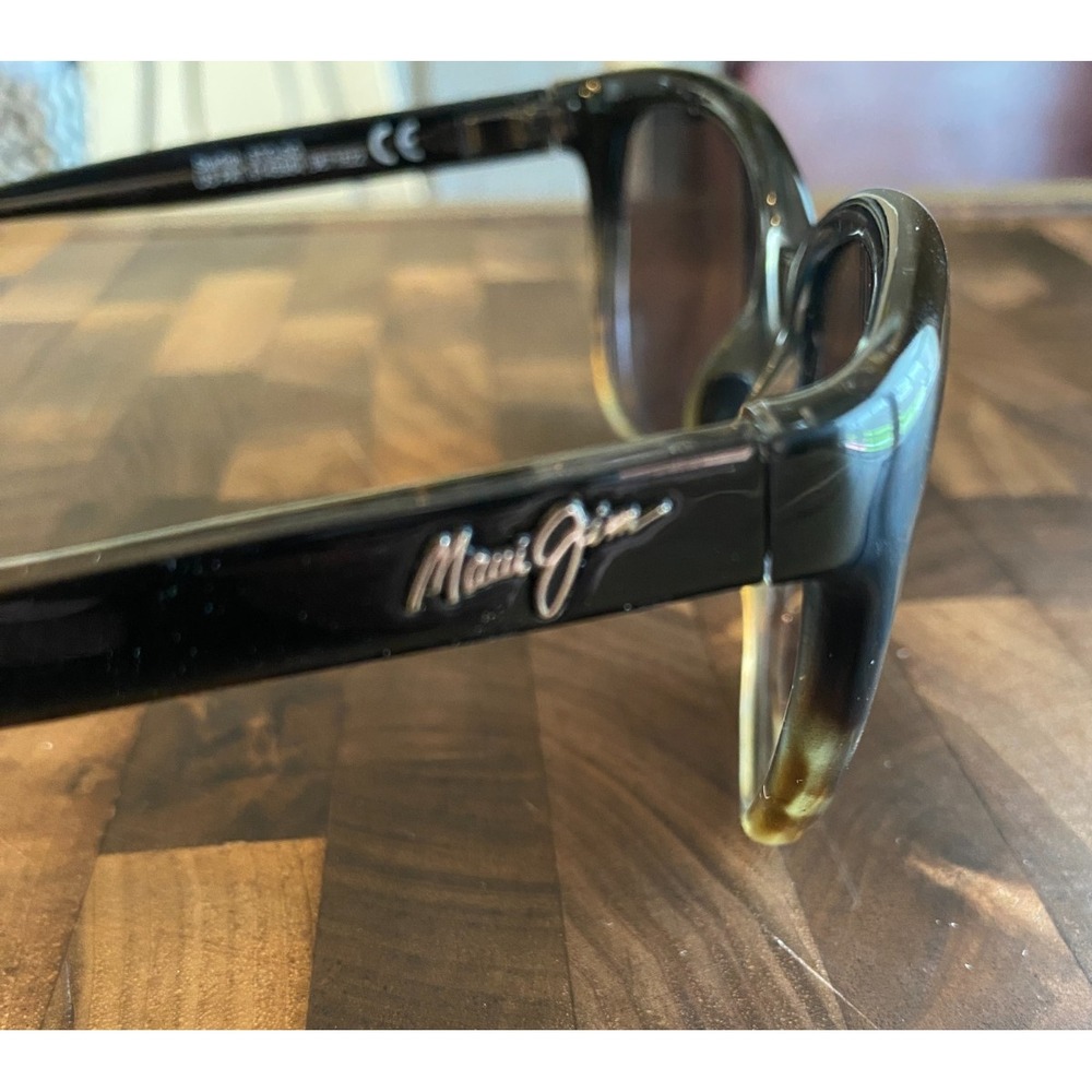 Maui Jim Starfish MJ 744-02T Cat Eye Black Sunglasses Lens Broken for Repair - Picture 5 of 9
